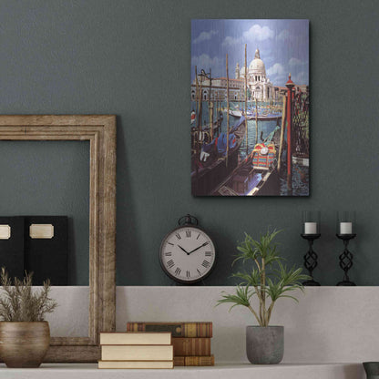 Luxe Metal Art 'Chiesa Della Salute' by Guido Borelli, Metal Wall Art,12x16