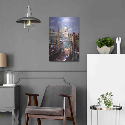 Luxe Metal Art 'Chiesa Della Salute' by Guido Borelli, Metal Wall Art,16x24