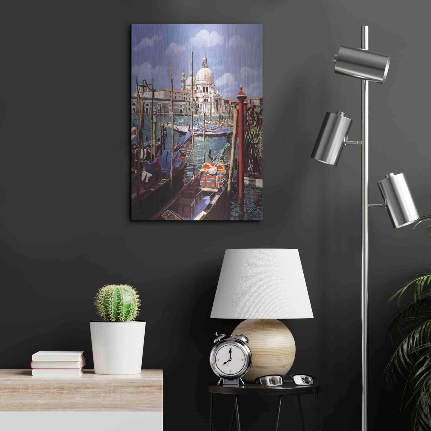 Luxe Metal Art 'Chiesa Della Salute' by Guido Borelli, Metal Wall Art,16x24