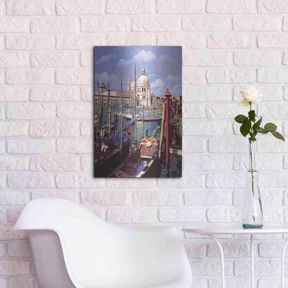 Luxe Metal Art 'Chiesa Della Salute' by Guido Borelli, Metal Wall Art,16x24