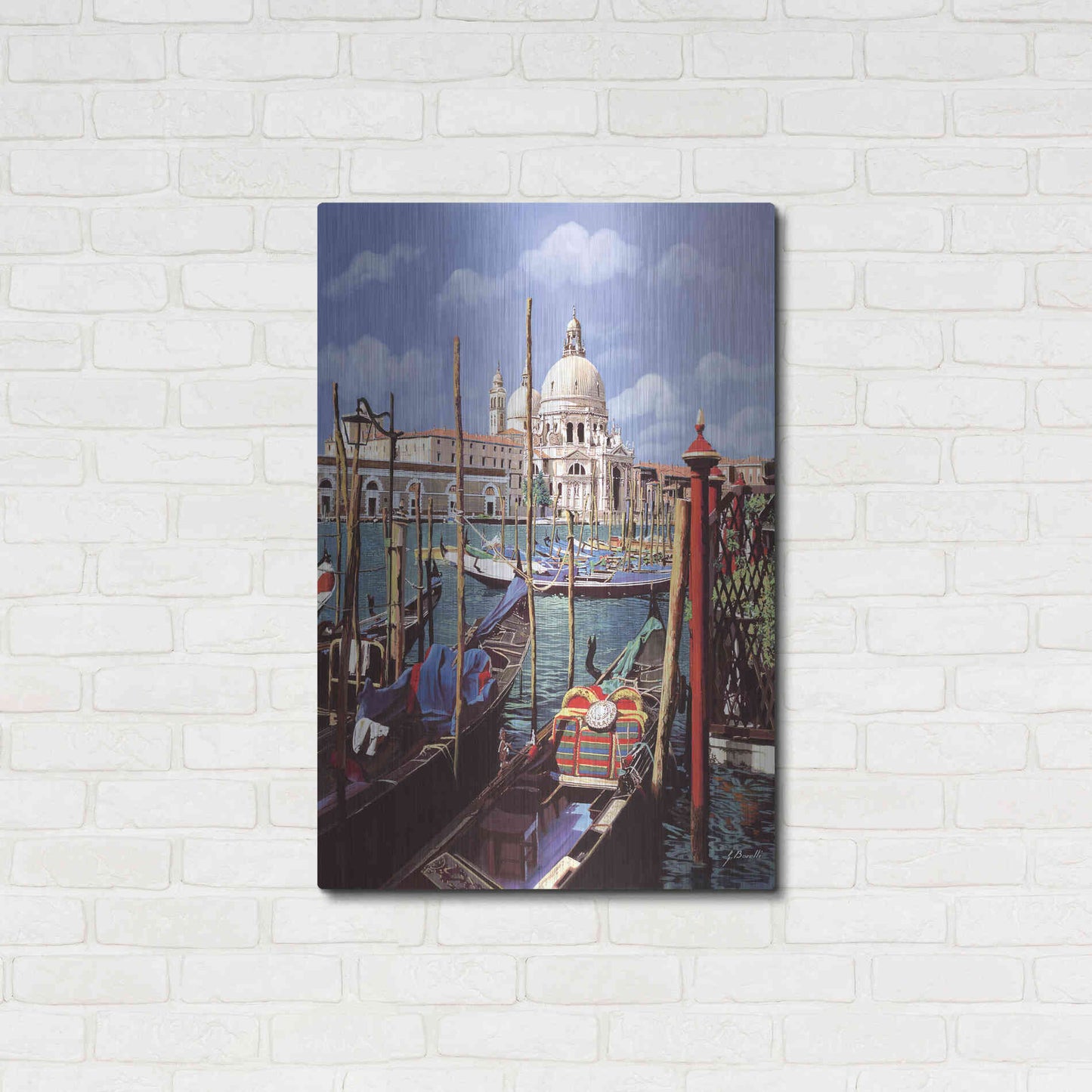Luxe Metal Art 'Chiesa Della Salute' by Guido Borelli, Metal Wall Art,24x36