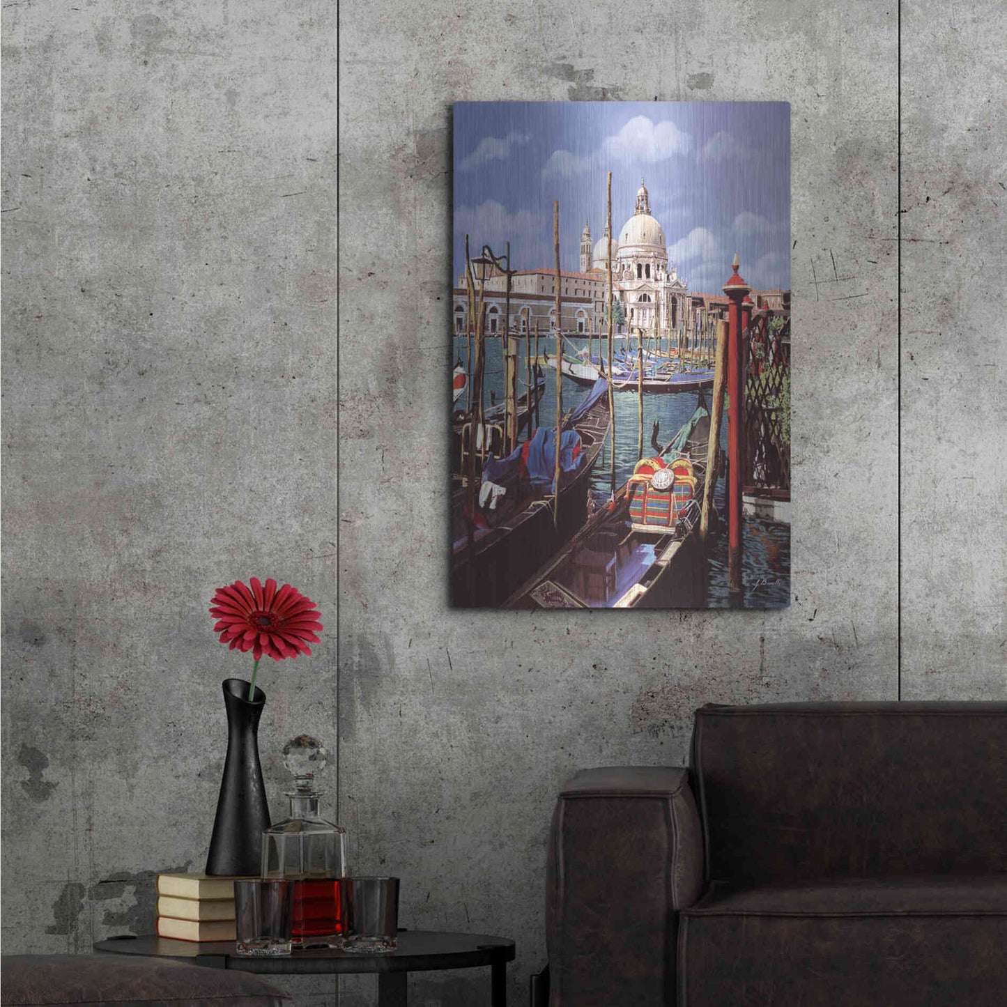 Luxe Metal Art 'Chiesa Della Salute' by Guido Borelli, Metal Wall Art,24x36