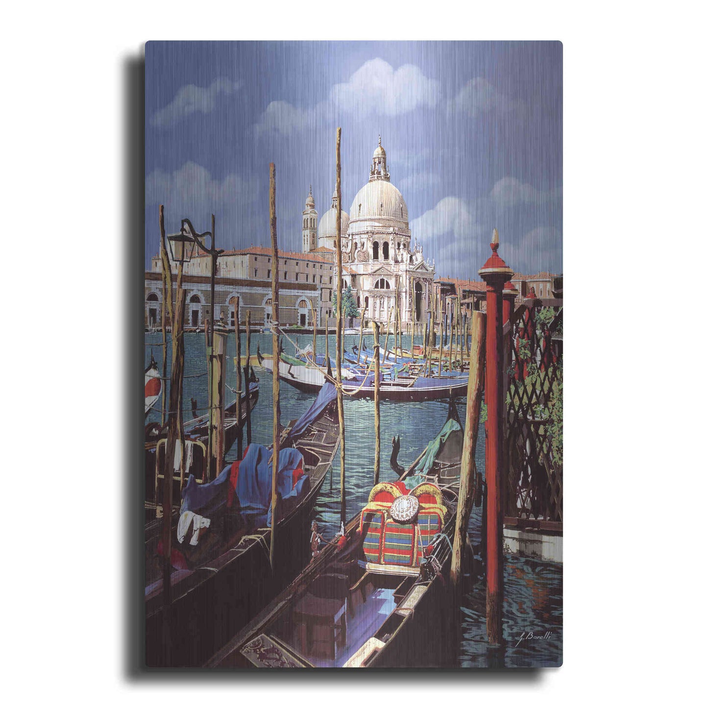 Luxe Metal Art 'Chiesa Della Salute' by Guido Borelli, Metal Wall Art