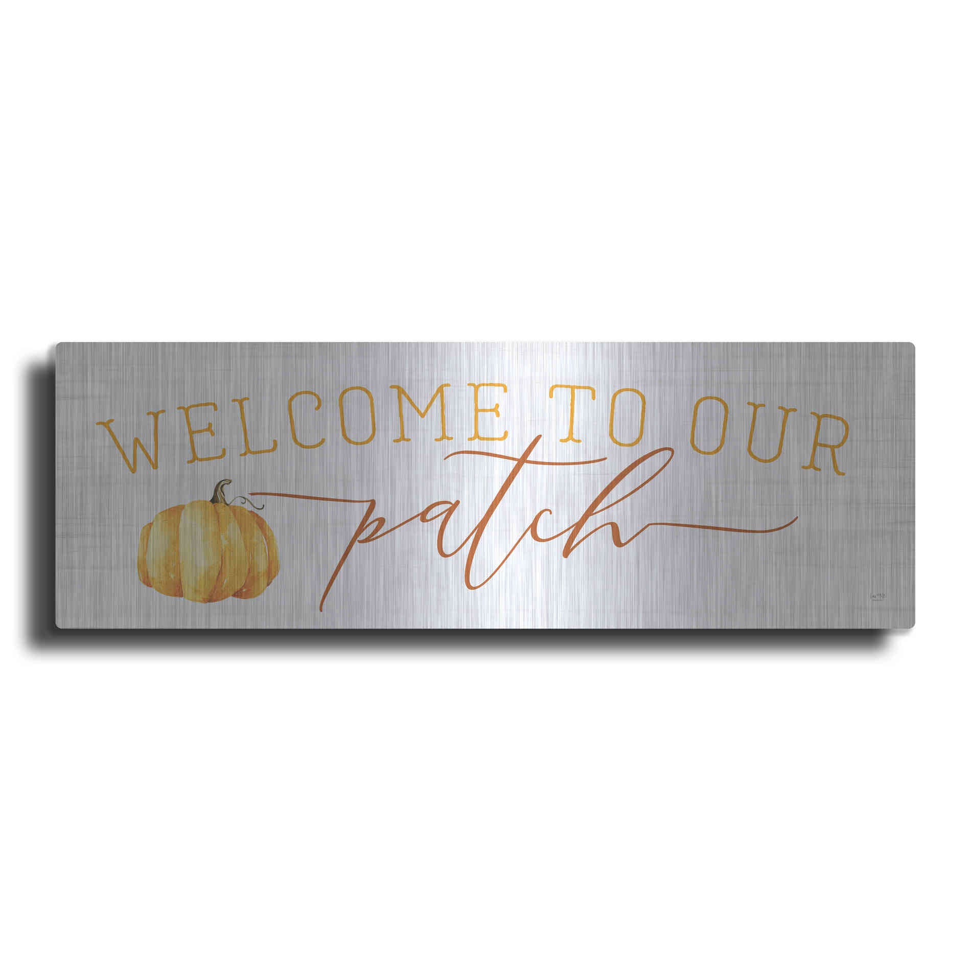 Luxe Metal Art 'Welcome to Our Patch' by Lux + Me Designs, Metal Wall Art
