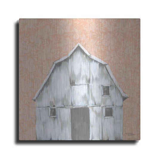 Luxe Metal Art 'Peaches & Cream Barn' by Michele Norman, Metal Wall Art