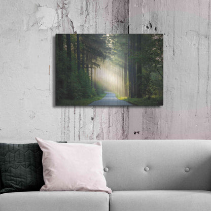 Luxe Metal Art 'The Road' by Martin Podt, Metal Wall Art,36x24