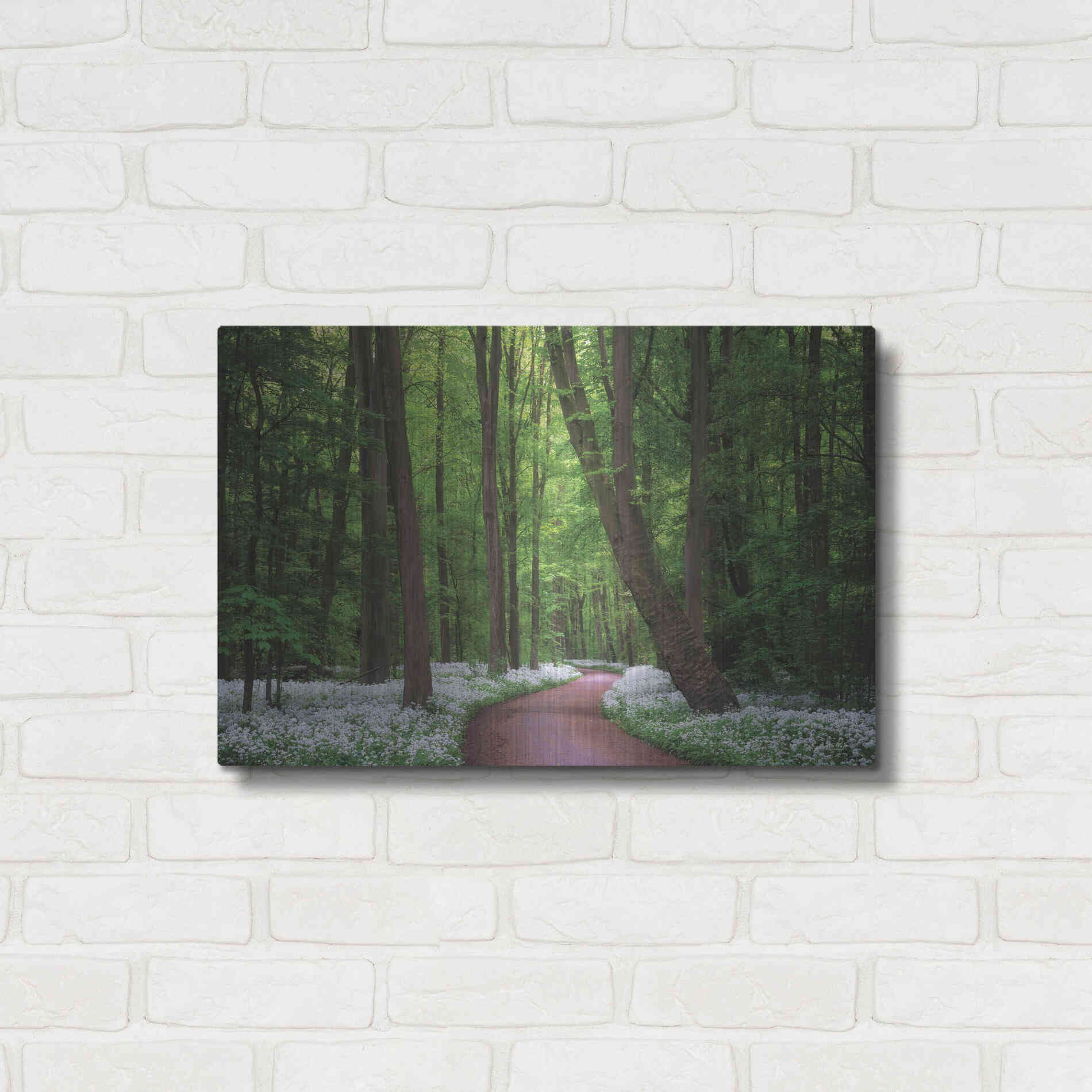 Luxe Metal Art 'Fragrant Road' by Martin Podt, Metal Wall Art,24x16