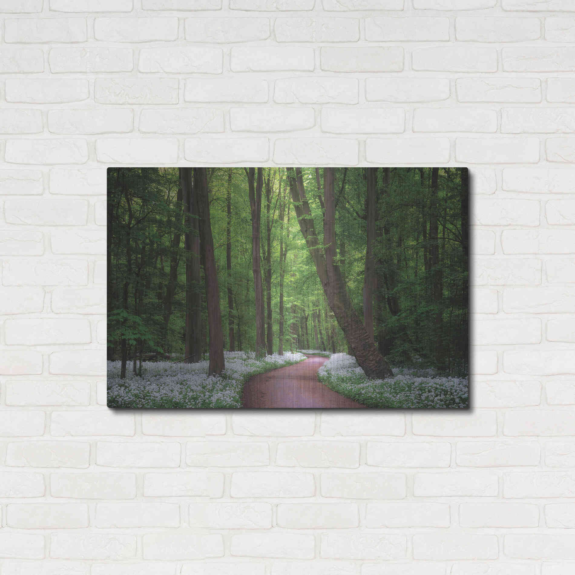 Luxe Metal Art 'Fragrant Road' by Martin Podt, Metal Wall Art,36x24