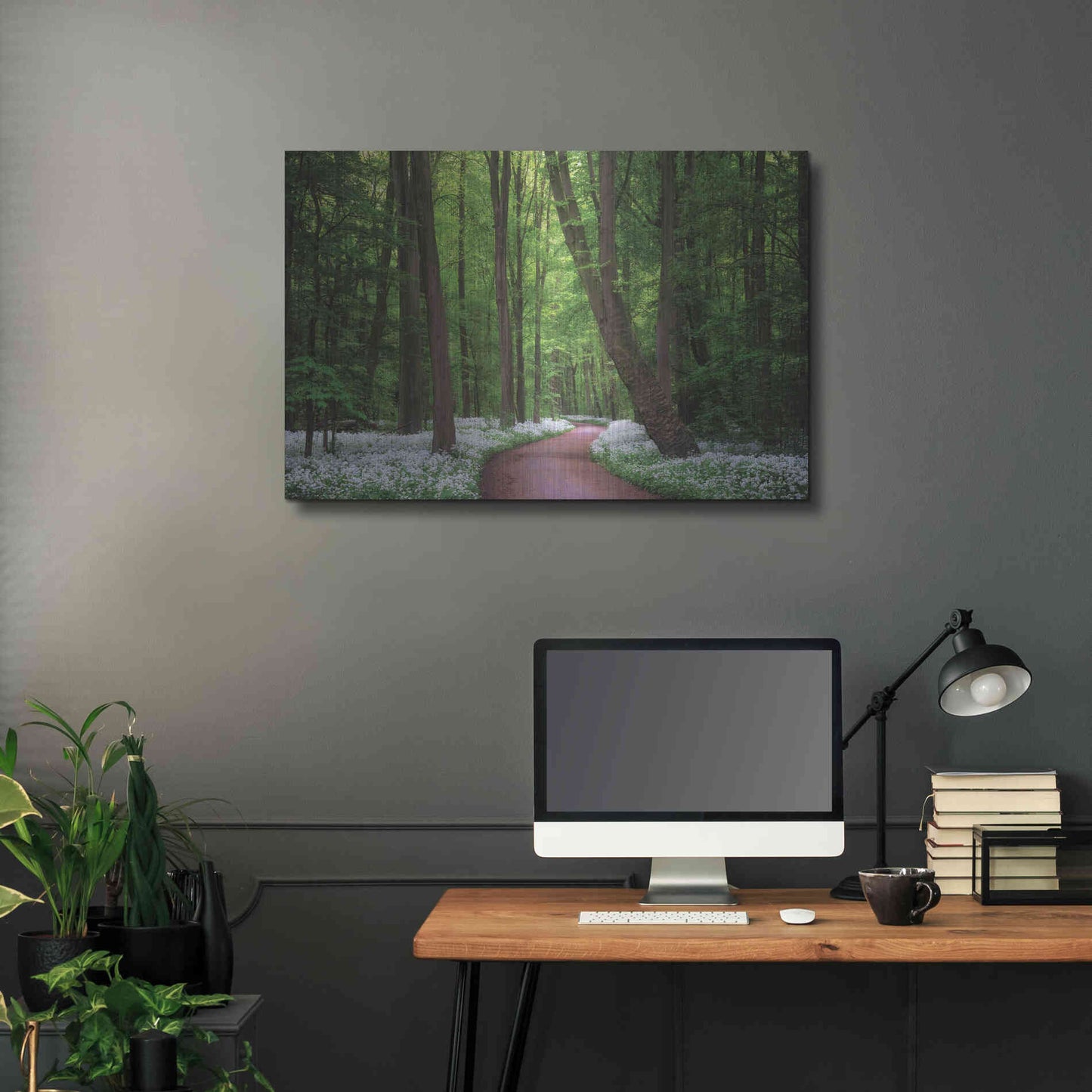 Luxe Metal Art 'Fragrant Road' by Martin Podt, Metal Wall Art,36x24