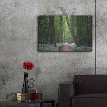 Luxe Metal Art 'Fragrant Road' by Martin Podt, Metal Wall Art,36x24