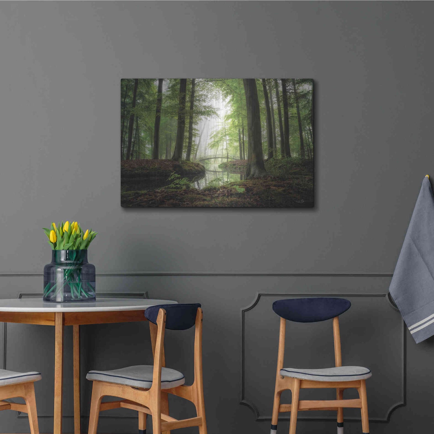 Luxe Metal Art 'On a Beautiful Morning' by Martin Podt, Metal Wall Art,36x24