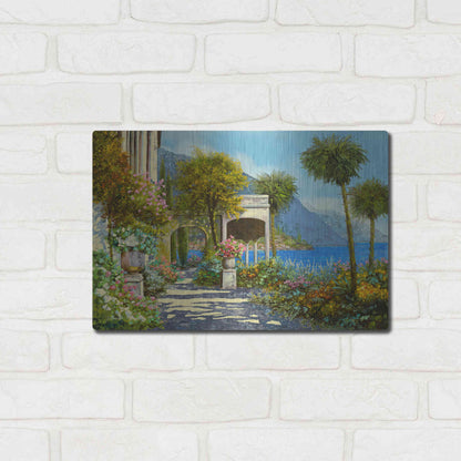 Luxe Metal Art 'Passeggiata al Lago' by Guido Borelli, Metal Wall Art,16x12