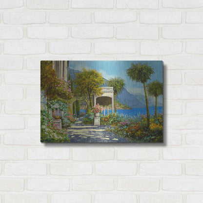 Luxe Metal Art 'Passeggiata al Lago' by Guido Borelli, Metal Wall Art,24x16