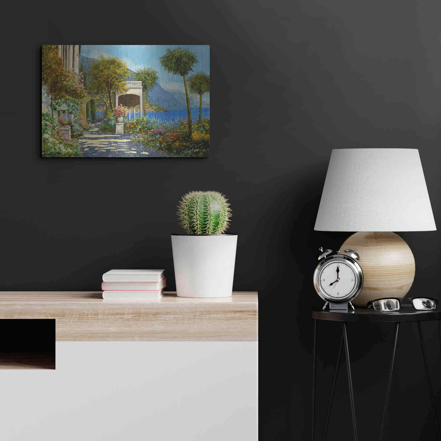 Luxe Metal Art 'Passeggiata al Lago' by Guido Borelli, Metal Wall Art,24x16