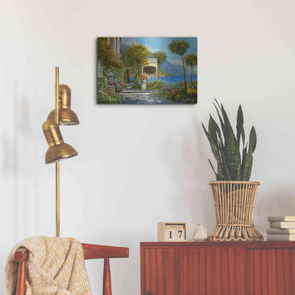Luxe Metal Art 'Passeggiata al Lago' by Guido Borelli, Metal Wall Art,24x16