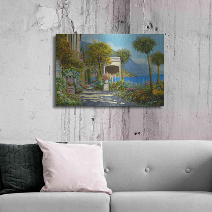 Luxe Metal Art 'Passeggiata al Lago' by Guido Borelli, Metal Wall Art,36x24