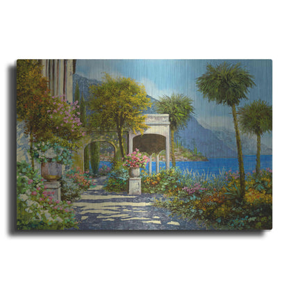 Luxe Metal Art 'Passeggiata al Lago' by Guido Borelli, Metal Wall Art