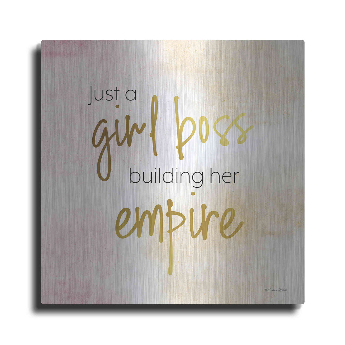 Luxe Metal Art 'Girl Boss' by Susan Ball, Metal Wall Art