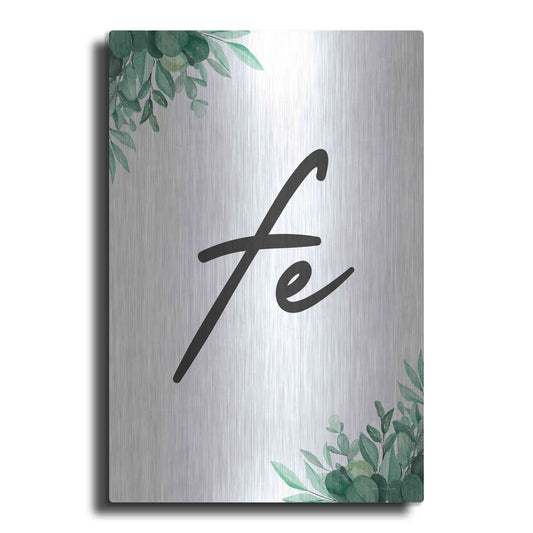 Luxe Metal Art 'Faith - Spanish' by Seven Trees Design, Metal Wall Art