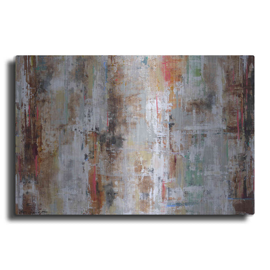 Luxe Metal Art 'Wood Reflection' by Ingeborg Herckenrath, Metal Wall Art