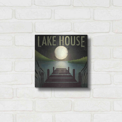 Luxe Metal Art 'Lake House' by Ryan Fowler, Metal Wall Art,12x12