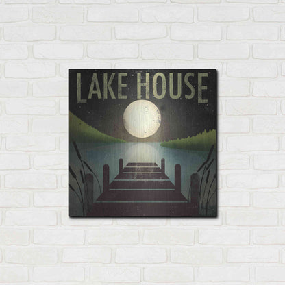 Luxe Metal Art 'Lake House' by Ryan Fowler, Metal Wall Art,24x24