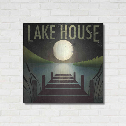 Luxe Metal Art 'Lake House' by Ryan Fowler, Metal Wall Art,36x36