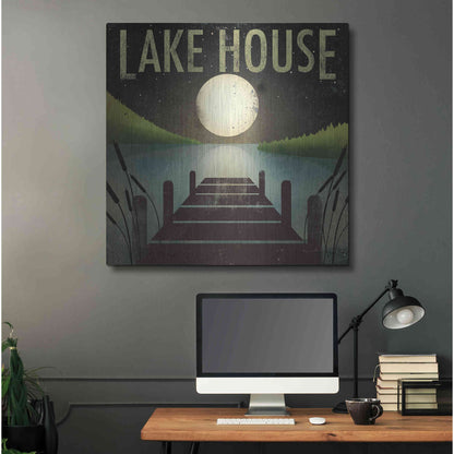 Luxe Metal Art 'Lake House' by Ryan Fowler, Metal Wall Art,36x36