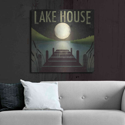 Luxe Metal Art 'Lake House' by Ryan Fowler, Metal Wall Art,36x36