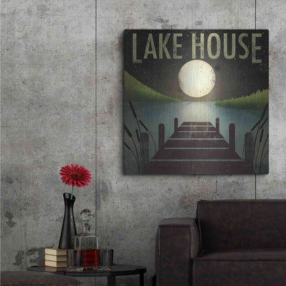 Luxe Metal Art 'Lake House' by Ryan Fowler, Metal Wall Art,36x36