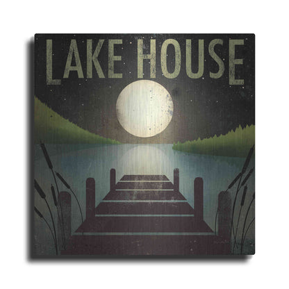 Luxe Metal Art 'Lake House' by Ryan Fowler, Metal Wall Art
