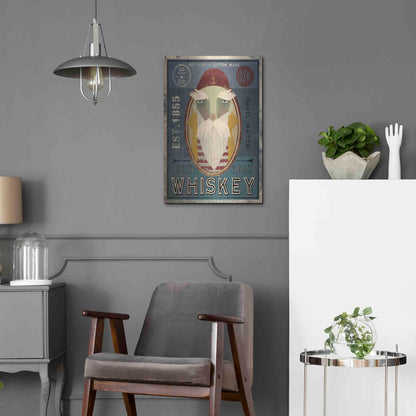 Luxe Metal Art 'Fisherman VIII Old Salt Whiskey' by Ryan Fowler, Metal Wall Art,16x24