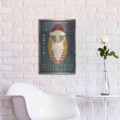 Luxe Metal Art 'Fisherman VIII Old Salt Whiskey' by Ryan Fowler, Metal Wall Art,16x24