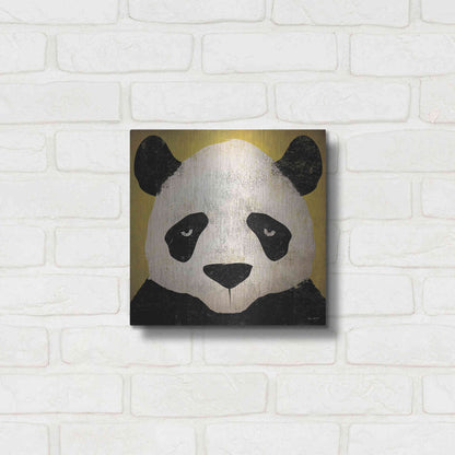 Luxe Metal Art 'Panda' by Ryan Fowler, Metal Wall Art,12x12