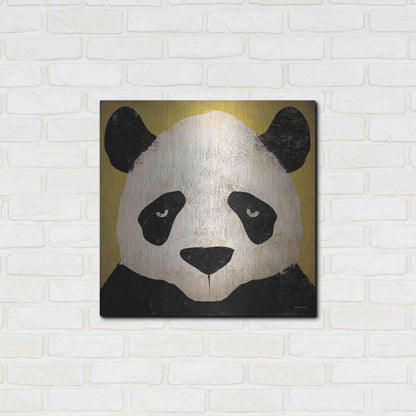 Luxe Metal Art 'Panda' by Ryan Fowler, Metal Wall Art,24x24