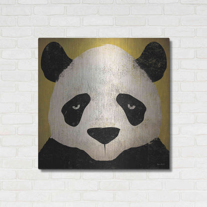 Luxe Metal Art 'Panda' by Ryan Fowler, Metal Wall Art,36x36