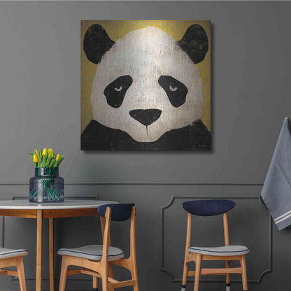 Luxe Metal Art 'Panda' by Ryan Fowler, Metal Wall Art,36x36