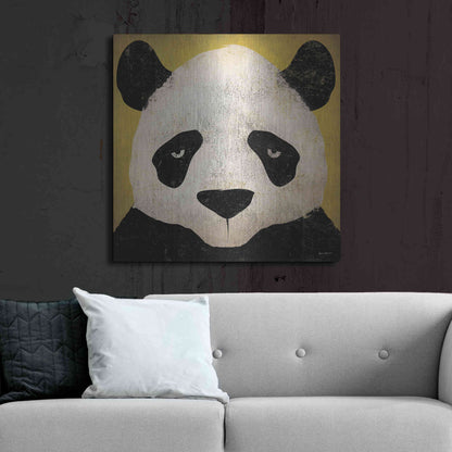 Luxe Metal Art 'Panda' by Ryan Fowler, Metal Wall Art,36x36