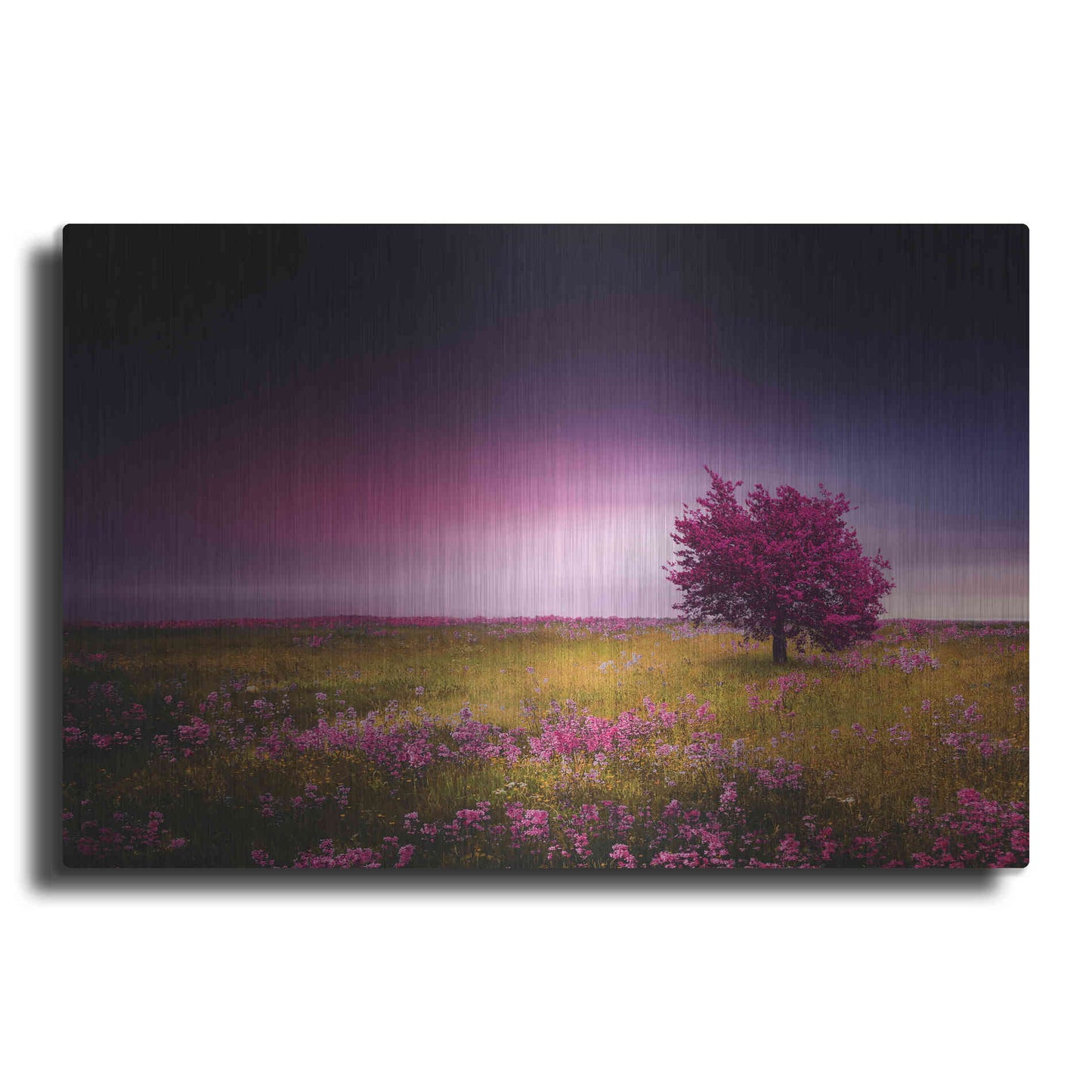 Luxe Metal Art 'Pink Nights', Metal Wall Art