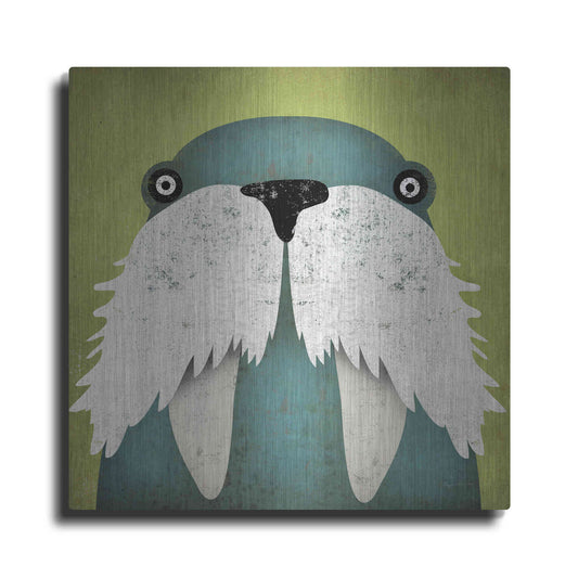 Luxe Metal Art 'Walrus' by Ryan Fowler, Metal Wall Art