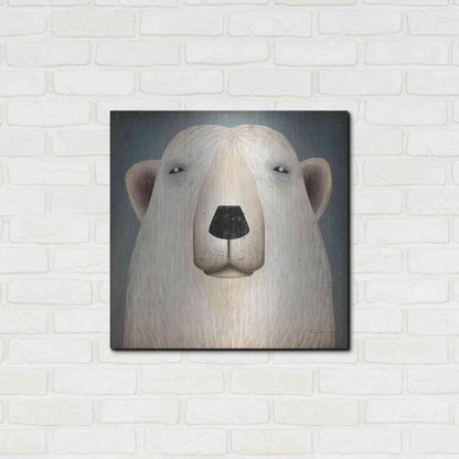 Luxe Metal Art 'Polar Bear Wow' by Ryan Fowler, Metal Wall Art,24x24