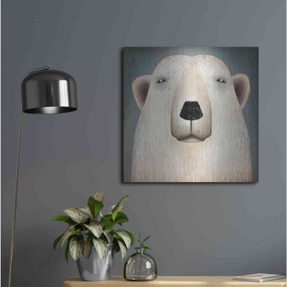Luxe Metal Art 'Polar Bear Wow' by Ryan Fowler, Metal Wall Art,24x24