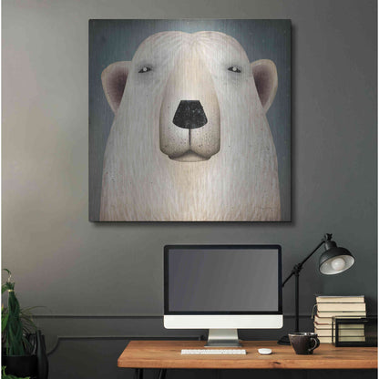 Luxe Metal Art 'Polar Bear Wow' by Ryan Fowler, Metal Wall Art,36x36