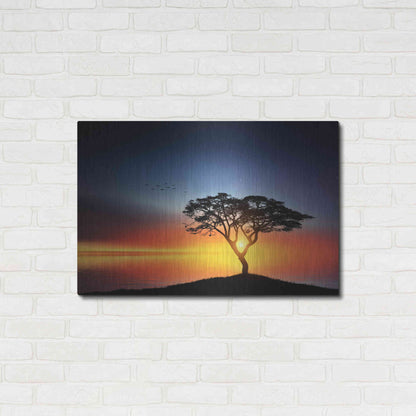 Luxe Metal Art 'The Soft Twilight', Metal Wall Art,36x24