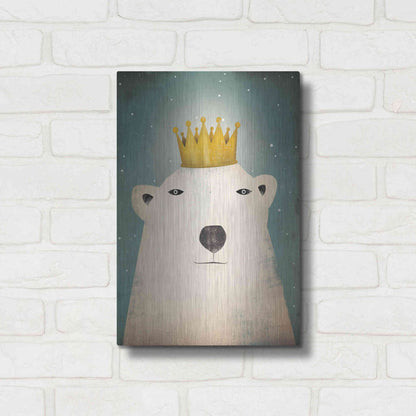 Luxe Metal Art 'Polar King' by Ryan Fowler, Metal Wall Art,12x16