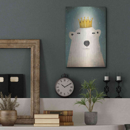 Luxe Metal Art 'Polar King' by Ryan Fowler, Metal Wall Art,12x16