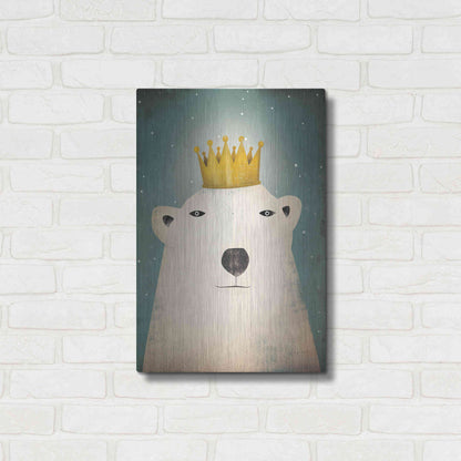 Luxe Metal Art 'Polar King' by Ryan Fowler, Metal Wall Art,16x24