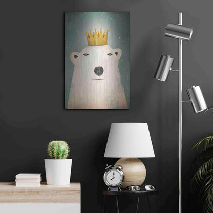 Luxe Metal Art 'Polar King' by Ryan Fowler, Metal Wall Art,16x24