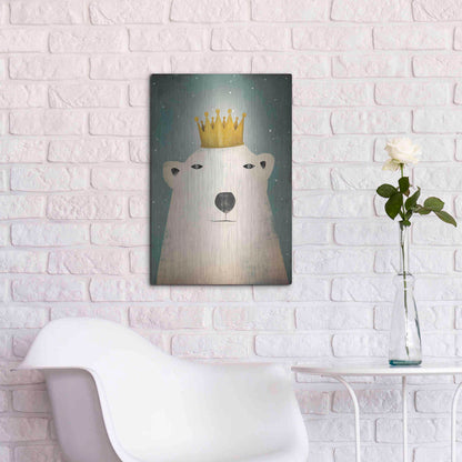Luxe Metal Art 'Polar King' by Ryan Fowler, Metal Wall Art,16x24