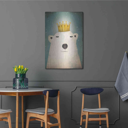 Luxe Metal Art 'Polar King' by Ryan Fowler, Metal Wall Art,24x36